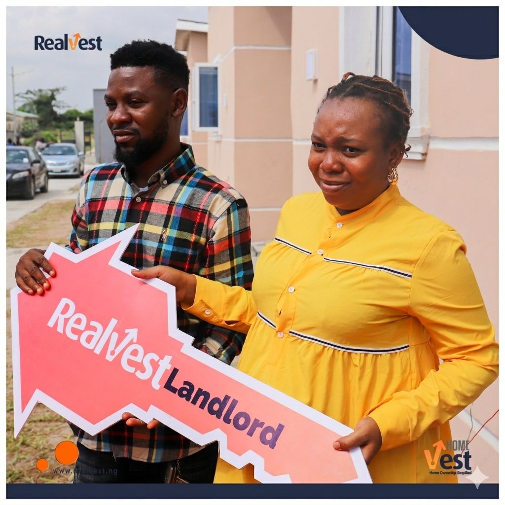 Realvest — couple receiving their key