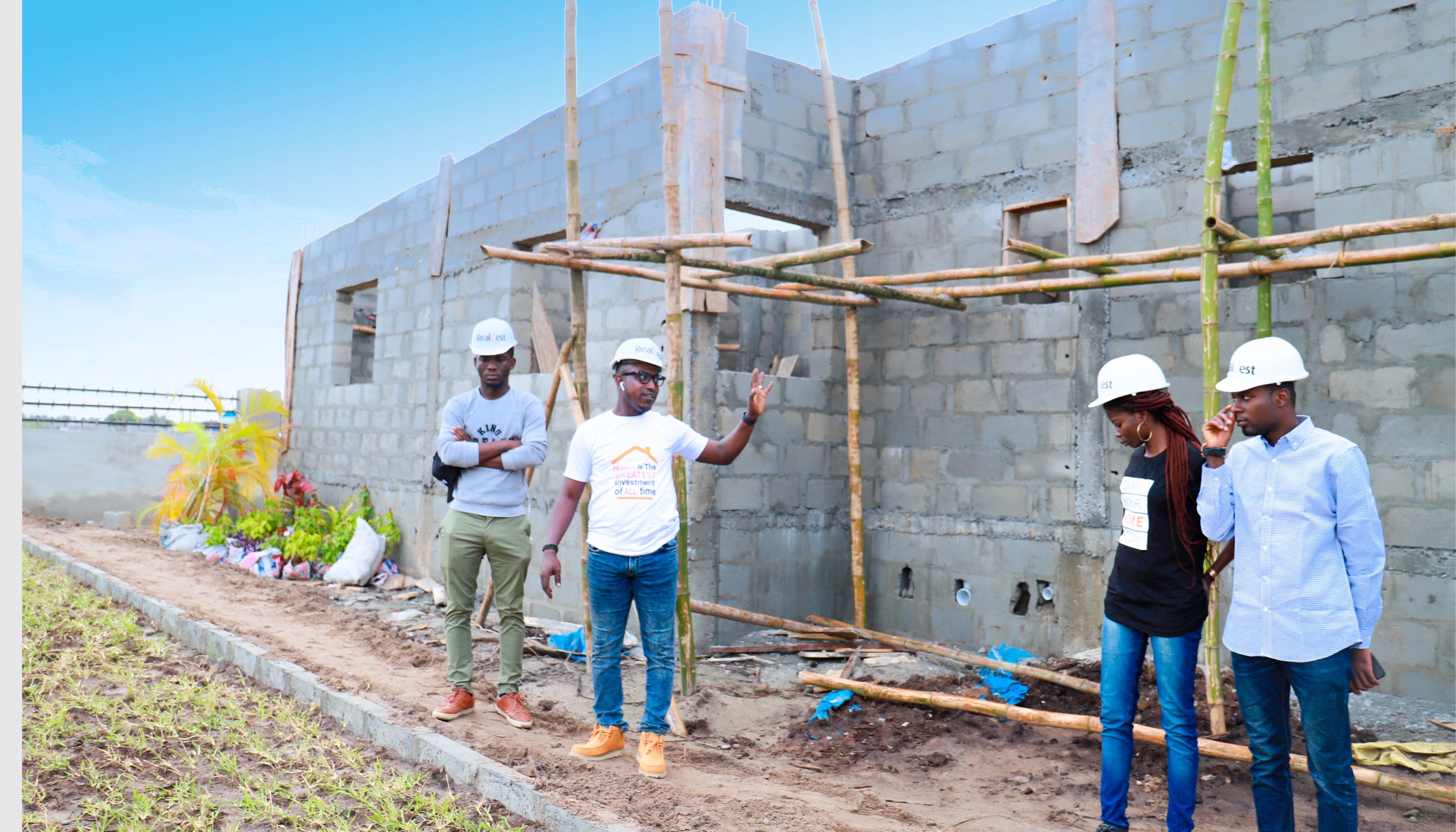 Realvest team on site — client inspection